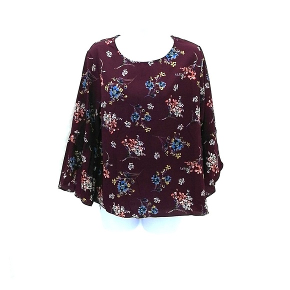 Passport Multi Colored Floral Top - Picture 1 of 3